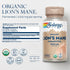 SOLARAY Organic Lions Mane Supplement Capsules - 1000 mg Lion's Mane Organic Mushrooms, 60 VegCaps, Vegan, 30 Servings