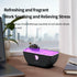 Laviniar 300ml 7 Essential Oil Diffuser, Boat Quiet Portable Humidifier Aroma Diffuser, with Colors Light