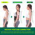 Back Brace Posture Corrector for Women and Men, Adjustable Full Back Support, Muscle Memory Support Straightener, Pain