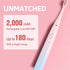 Oday N9000 Sonic Electric Toothbrush, 90% End-Rounding, 10 YR Warranty, 2,000 mAh Battery, IPX7 Waterproof, 5 Modes