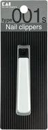 Kai Nail Clippers Type 001S White Stainless Steel Fingernail Toenail Clipper with File & Catcher, Made in Japan