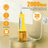 Water Dental Flosser for Teeth Cleaning, Rechargeable Cordless Oral Irrigator, 4 Modes, 6 Tips, IPX7 Waterproof,