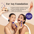 Keshima Foundation Brush Flat Top Kabuki, Premium Brush for Liquid Makeup, Cream, Powder - Neon Purple