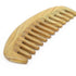 Onedor Handmade 100% Natural Green Sandalwood Hair Comb - Anti-Static Wooden Detangler (Oval Wide Tooth)