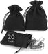 Burlap Drawstring Bags Set - 20 Sacks for Small Favor, Gift, Treat, Goodie, Jewelry, Mini Decor, Craft, Candy, Tea