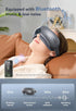 llano Eye Massager with Heat, Heated Eye Mask with Music,Foldable Eye Care Face Eye Massager for Relax Eye Strain Dark
