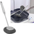 Stainless Steel Wool Scrubber with Long Handle, Handheld Scrubbing Brush for Pots and Pans Cleaning