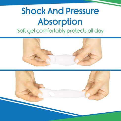 VIVEsole Bunion Guard for Women, 2 Pack - Silicone Gel Pads, Toe Separator Cushions for Bunion Relief