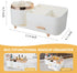 Makeup Organizer Countertop with Drawers - 360 Rotating Large Capacity Skincare Organizer for Vanity