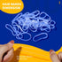 Teenitor Clear Elastic Hair Bands, 2000pcs Mini Rubber Hair Ties, Soft Hair Elastics, 2mm x 30mm