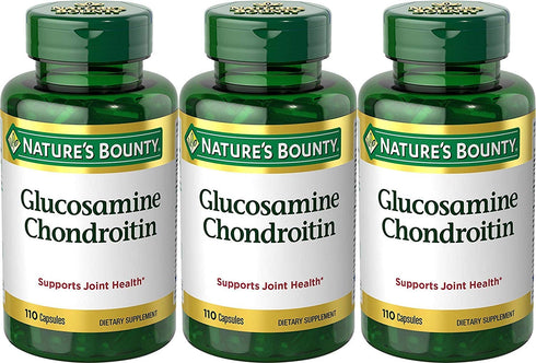 Nature's Bounty Glucosamine Chondroitin Complex, 110 Count (Pack of 3)