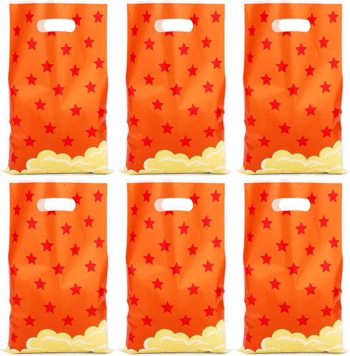 SAVITA 50pcs Anime Theme, 25x16.5cm/9.8x6.5in Plastic Party Favor Goodie Candy Treat Snack Gift