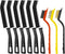 SUCEXIFY 9PCS Crevice Cleaning Brush, Hard Bristle Scrub Brushes Tools for Deep Cleaning