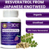 GENEX Resveratrol Supplement Japanese Knotweed 1500mg, Organic Trans-Resveratrol Capsules with BioPerine for Absorption, Gluten-Free, Vegan Supplement for Healthy Aging 90 Capsules