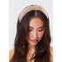 YISSION 4PCS Knotted Headbands - Non Slip Wide Fashion Head Bands for Women and Girls - Black and White Top Knot Accessories