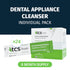 TCS Fresh Dental Appliance Cleaner, 24 Count Professional Strength Concentrated Cleanser Powder - Flexible Partial Cleaner, Denture Cleaner and Dental Night Guard Cleaner, Mint Flavor (6 Month Supply)