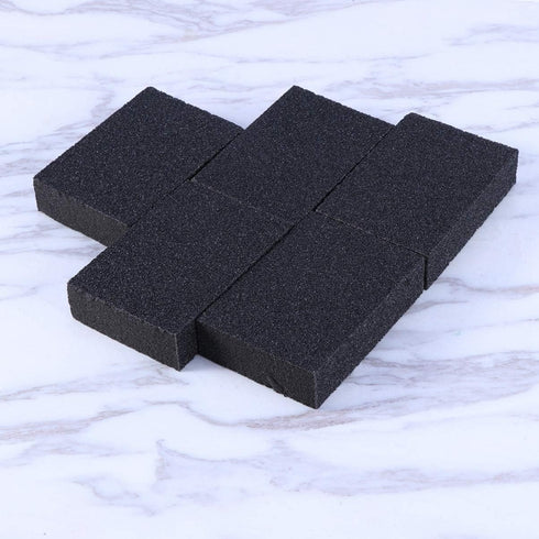 Sponge 5Pcs Carborundum Non-Scratch Emery Brush - Kitchen Scrubber for Home, Restaurant, Hotel (Black)