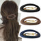 Large Hair Barrettes for Women, Matte Ellipse for Thin Hair, French Barrette Cute Styling Clips Non Slip Vintage