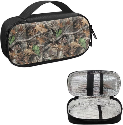 Hunting Printed Diabetic Supplies Travel Case for Glucose Meter Storage, Diabetes Testing Kit