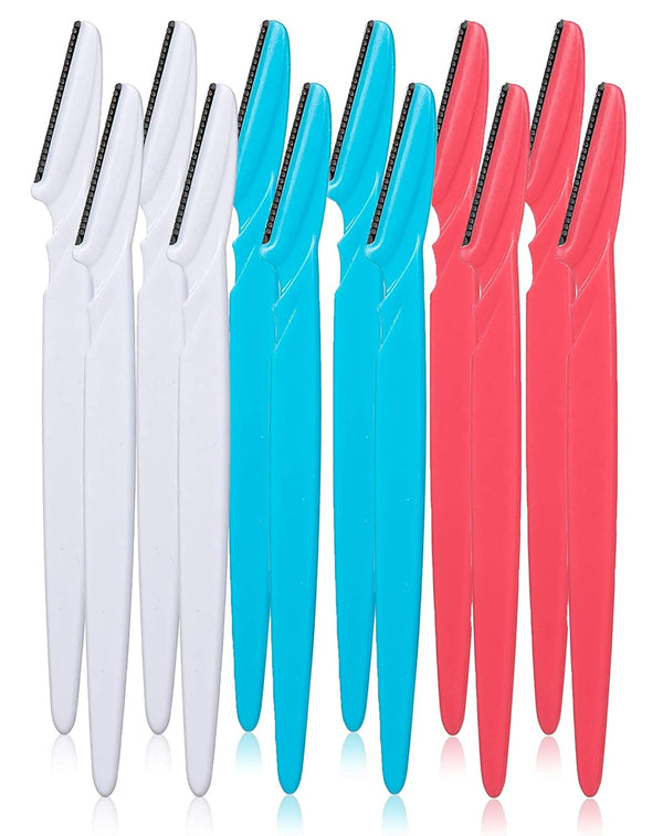 Opaz Touch-Up Eyebrow Razor, Dermaplaning Tool and Facial Razor, 12 Pack Skin Care Kit