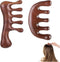 hinbkenla 2 Pcs Wooden Scalp Massager,Loc Comb,Loc Brush for Dreads,Massage Comb,Wooden Massage Comb,Natural