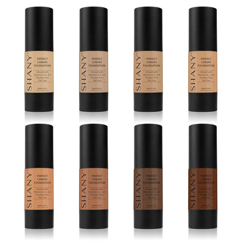 SHANY Perfect Canvas Liquid Foundation, Paraben Free/Talc Free/Oil Free, 30ml - DC3