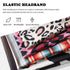 Olbye Boho Headbands for Women, Wide Turban Elastic Nonslip Hairbands for Workout Yoga Running (H- Leopard)