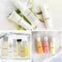 Toiletry Labels for Travel Size Bottles, 120 PCS Waterproof Clear Bathroom Labels for Shampoo, Conditioner, Lotion