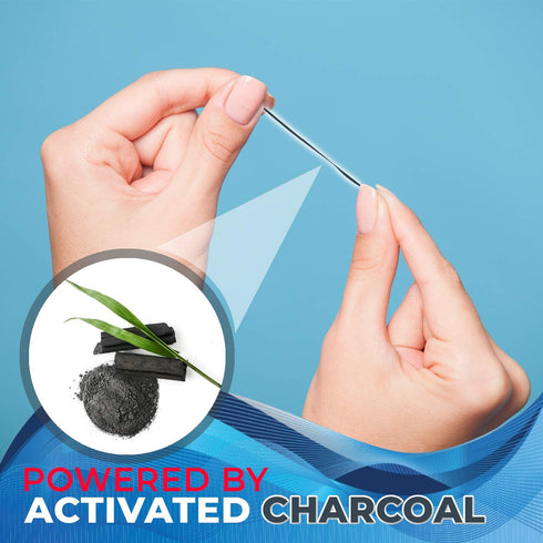 Expandable Floss Treated with Activated Charcoal, Xylitol & Natural Plant Based Wax, Fresh Mint Flavor, 50 Meter (6