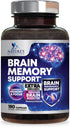 Nootropic Brain Supplements - 180 Capsules for Memory, Focus & Clarity with 40 Nootropics, Phosphatidylserine, Bacopa,