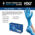Volt Small 100 Ct. Blue Nitrile Disposable Gloves, Food Safe Cleaning Gloves, Latex Free