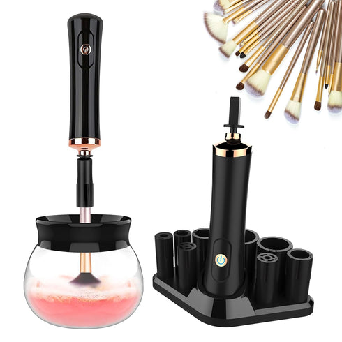 Makeup Brush Cleaner Machine - Super Fast Electric Makeup Brush Cleaner and Dryer for Most Brush Sizes