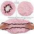 TCOTBE 4 Pieces Shower Cap for Women, Reusable Elastic Bath Caps with Double Waterproof Layers