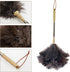 Aldwin Ostrich Feather Duster with Extension Pole, Up to 43 inch, Genuine Reusable Handheld Cleaning Duster