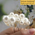 Wedding Pearl Hair Pins (12 PCS), U Shaped Hair Accessories for Bridal Women in Silver