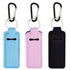 Pengxiaomei 3 Pcs Chapsticks Holder Keychain - Small Christmas Gifts for Women, Stocking Stuffers (Pink, Blue, Black)