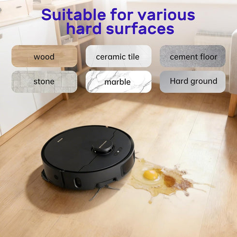 Nukisa Lavender Floor Cleaning Solution Compatible with Dreame Wet & Dry Vacuum and Robot Residue & Streak