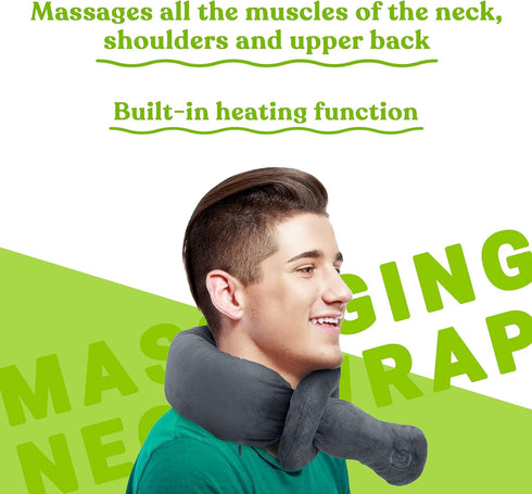 Pursonic Portable Neck & Shoulder Adjustable Massaging Wrap with Soothing Heat to Relax and Soothe Your Neck & Shoulder