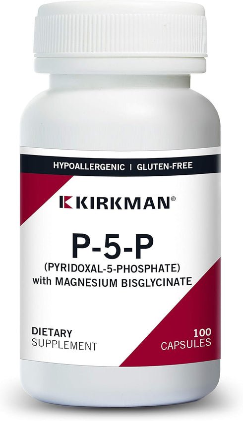 Kirkman – P-5-P (Pyridoxal 5-Phosphate) with Magnesium Bisglycinate - Hypoallergenic