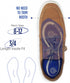 Comfort Zone Tri-Balance Gel Orthotic Insoles for Men, 3/4 Length Inserts for Men‘s Shoe Sizes 8-12