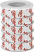 YKZEYK 1/2" 25 Ribbon for Gift Wrapping Lobsters Red Print Fabric Ribbon Yards, Gift Wrap Bow Ribbons Thick for Wedding
