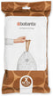 Brabantia PerfectFit Trash Bags (Size X/2.6-3.2 Gal) Thick Plastic Trash Can Liners