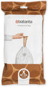 Brabantia PerfectFit Trash Bags (Size X/2.6-3.2 Gal) Thick Plastic Trash Can Liners
