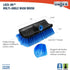 Unger Professional Lock-On 10” Bi-Level Soft Wash Brush, Compatible with 48" Water-Flow Pole for Cleaning