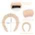 Spa Headband for Washing Face, Black Khaki Makeup Headband, Trendy Hair Accessories for Women.