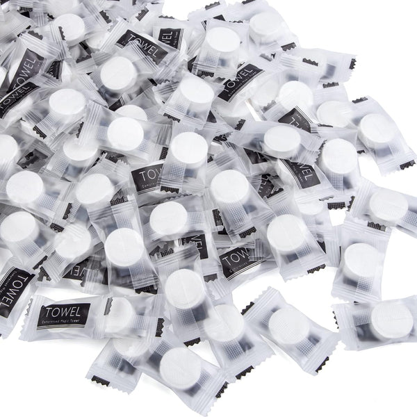 MCPINKY Coin Tissues - 580PCS Toilet Paper Tablets, Compressed Bulk Towels, Portable Travel Soft Wipes