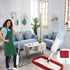 Spray Mop for Floor Cleaning, Wet Dry Microfiber Mop with 4 Washable Pads and 650 ml Refillable Bottle