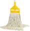 Commercial Heavy Duty Mop, Industrial Cotton Mop with Long Handle, Looped-End String Wet Mops for Home, Garage, Office