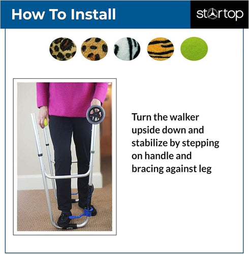 STARTOP Deluxe Pre Cut Walker Tennis Ball Glides - Walkers Legs Universal Precut Glide Balls, Accessories Gifts