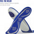 Comfort Zone Tri-Balance Gel Orthotic Insoles for Men, 3/4 Length Inserts for Men‘s Shoe Sizes 8-12